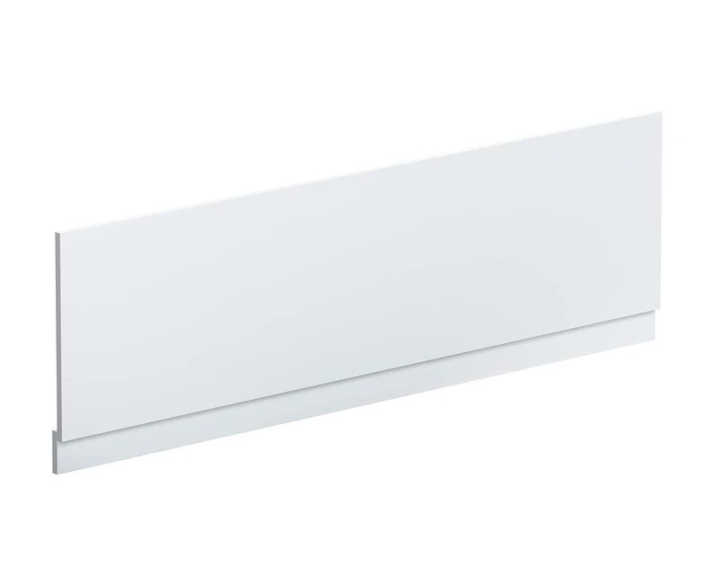 nuie MOF178 Blocks Modern Bathroom Bath Front Panel with Plinth, 1800mm, Satin White