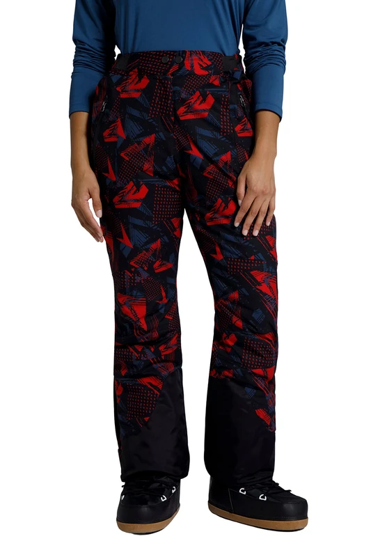 Ulla Popken Women's Skihose Ski Pants, Riot Red, 36W / 32L