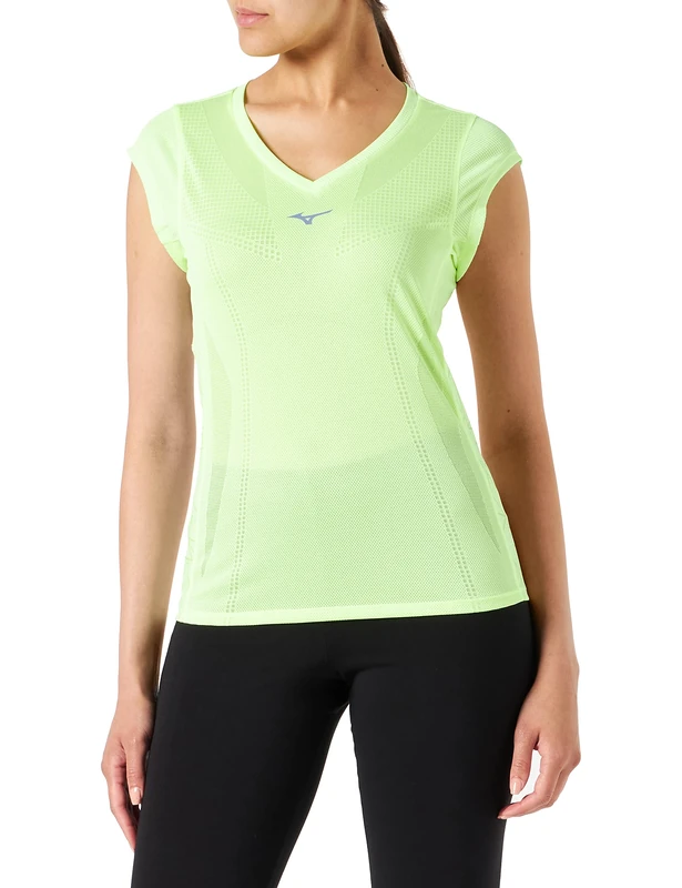 Mizuno Women's Aero Tee, NEOLIME, S