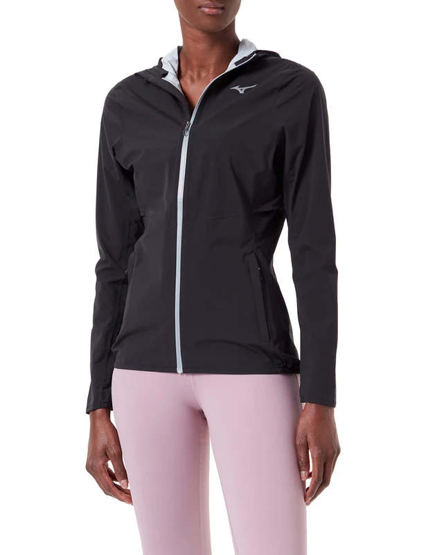 Mizuno Women's 20K ER Jacket, Black/Gray, XS