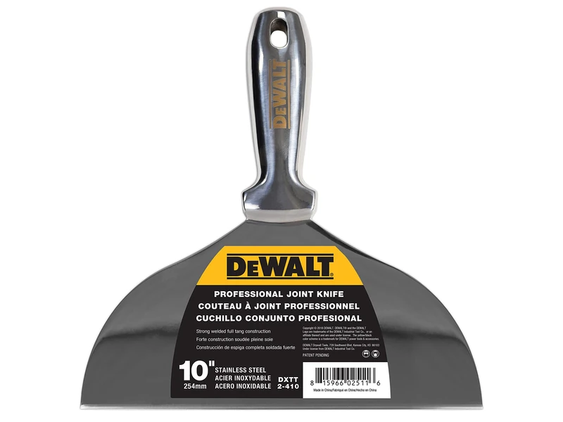 DeWALT Drywall Stainless Steel Jointing/Filling Knife 250mm (10in)