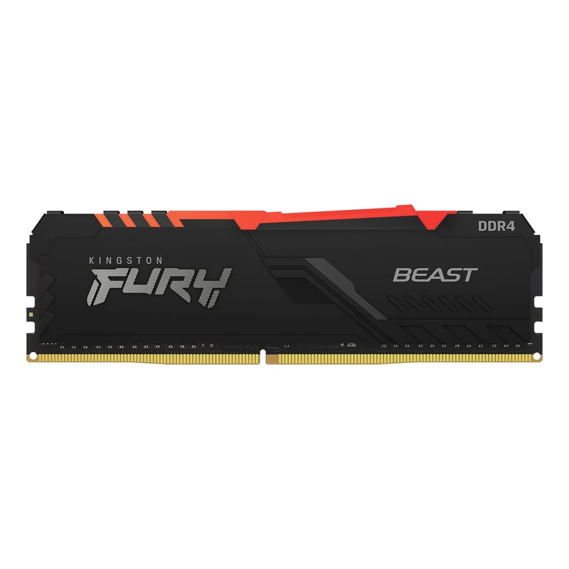 Kingston FURY Beast RGB 32GB 3200MT/s DDR4 CL16 Desktop Memory Single Stick KF432C16BBA/32