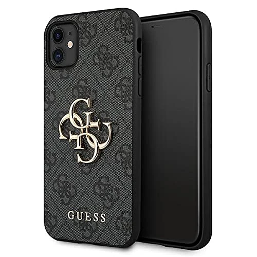 GUESS GUHCN614GMGGR Case for iPhone 11 6.1 Inch Grey 4G Big Metal Logo