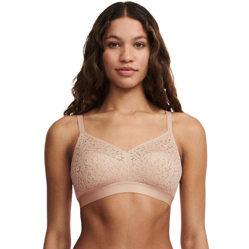 Chantelle Women's Norah Supportive Wirefree Bra, Opaque, Nude Blush, 32H US