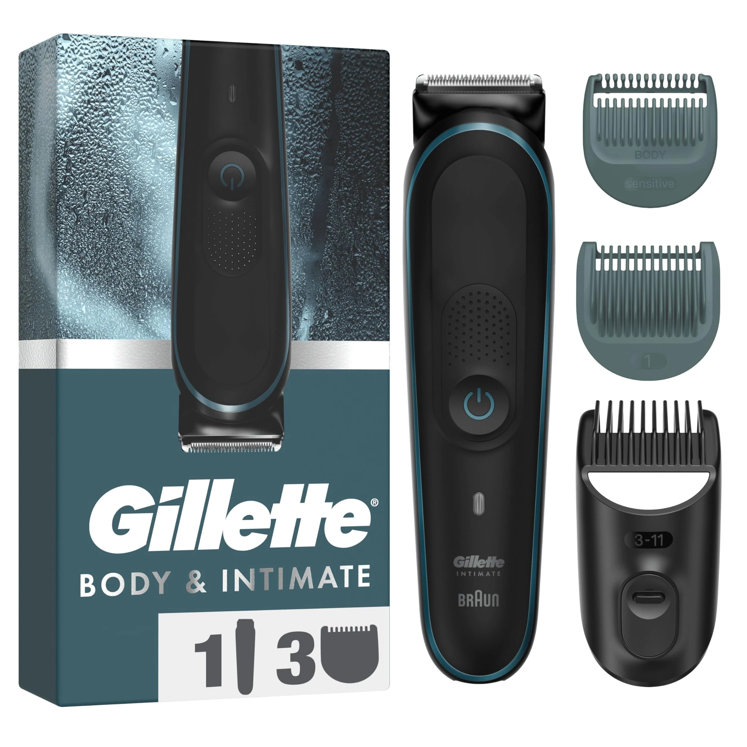 Gillette Body and Intimate Men’s Intimate Trimmer i5, Lifetime Sharp Blades
