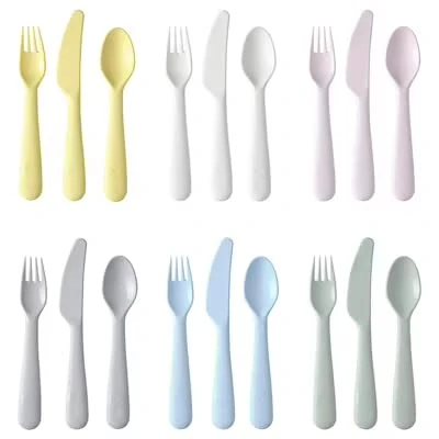 IKEA KALAS 18-Piece Cutlery Set, Mixed Colours (4)