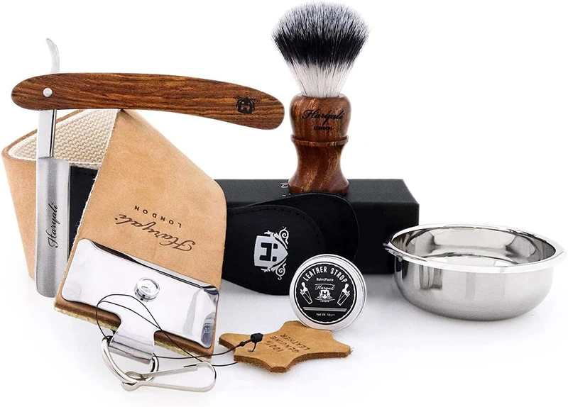 Haryali London 6pcs Wooden Shaving Kit - Men's Gift Set