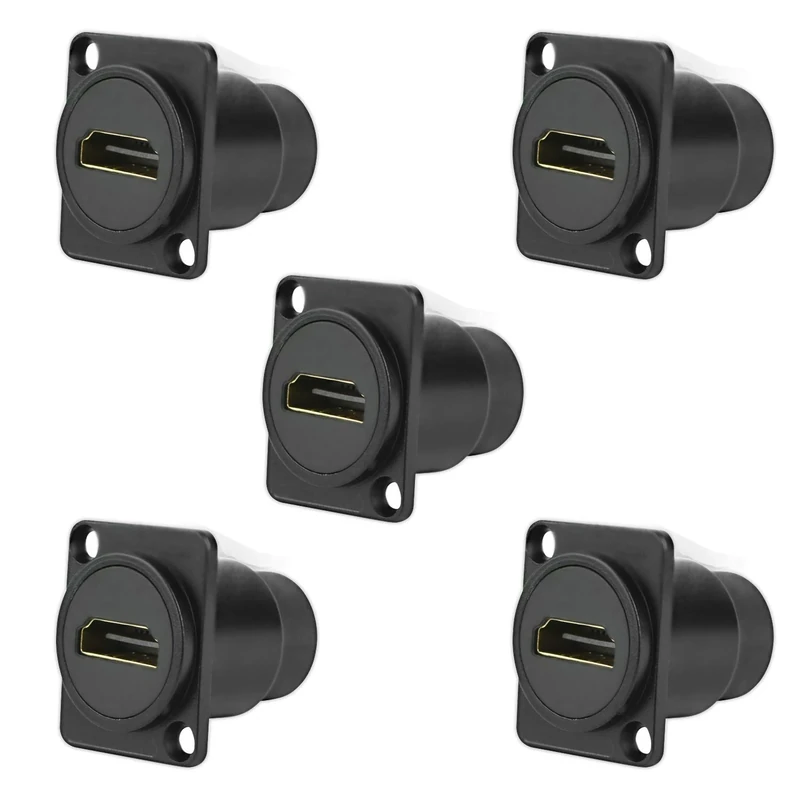 BESCOOS Toronce D R Series HDMI Passthrough Panel-Mount Connector (HDMI_5Pack) - Image 1