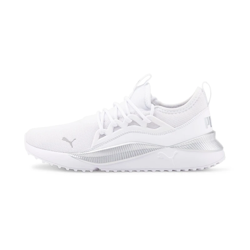 PUMA Women's Pacer Future Allure Sneaker, White White Silver, 8 UK
