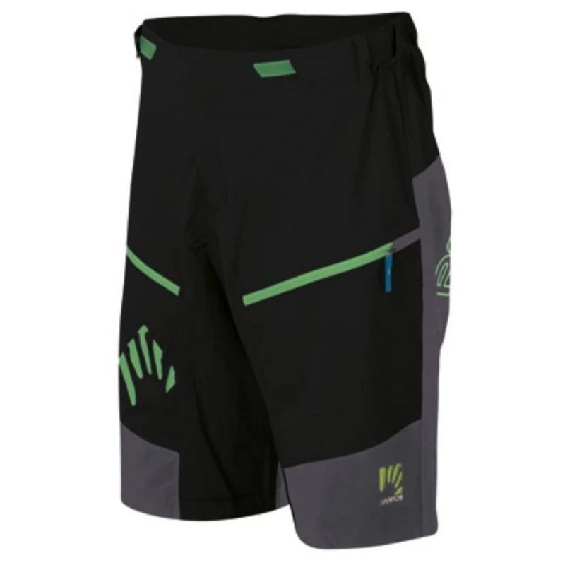 KARPOS 2500680-102 Rapid Baggy S Shorts Men's Black/Dark Grey/Green Fluo Size M