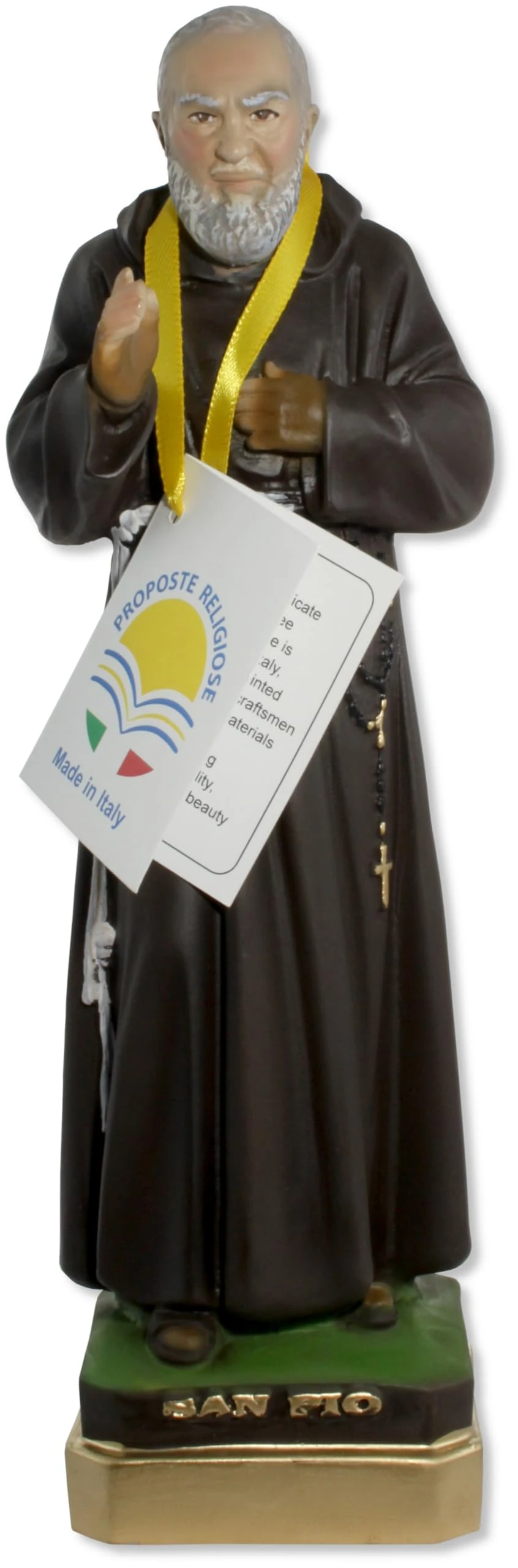 Proposte Religiose Saint Pio of Pietrelcina (Padre pio) Statue of Resin - Cm 30 - MADE IN ITALY