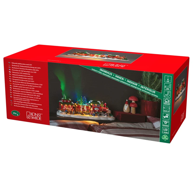 Konstsmide Christmas Lights Train LED Scene - 48cm Wide