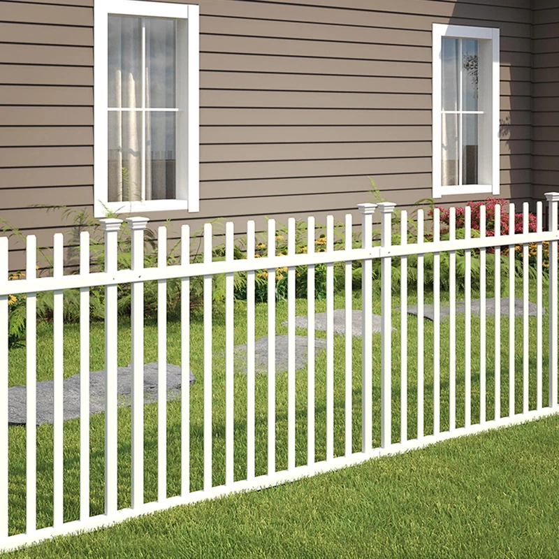 Zippity Outdoor Products ZP19057 Burbank No Dig Vinyl Fence 44" W x 41" H, White - Image 1