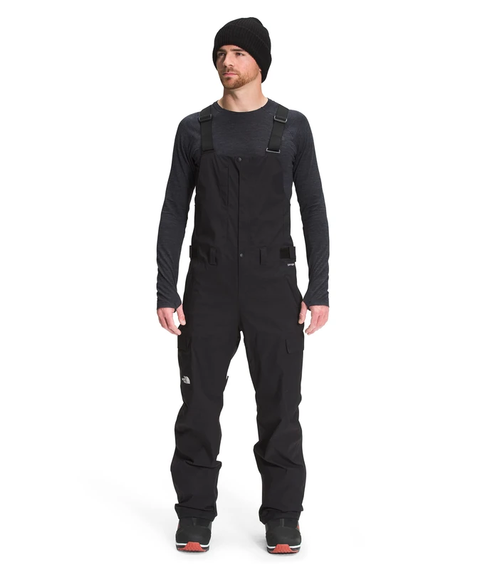 The North Face Men's Freedom Waterproof Bib Snow Suit, Tnf Black, S-LNG - Image 1