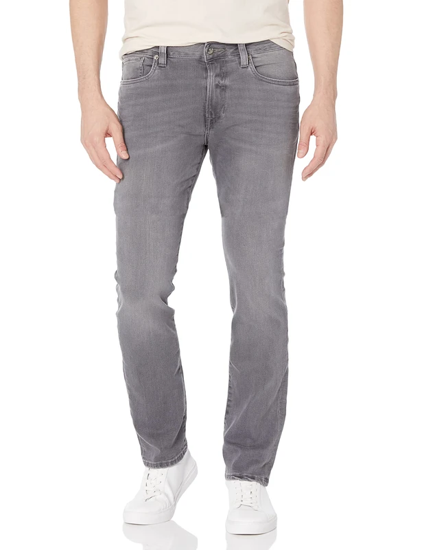 Buffalo David Bitton Men's Slim Ash Jeans, Grey Sanded, 30W / 34L