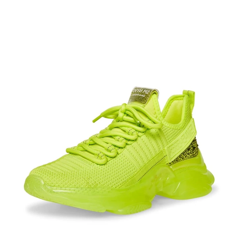 Steve Madden Women's MAXIMA Maxima Sneaker, Green, 5 UK