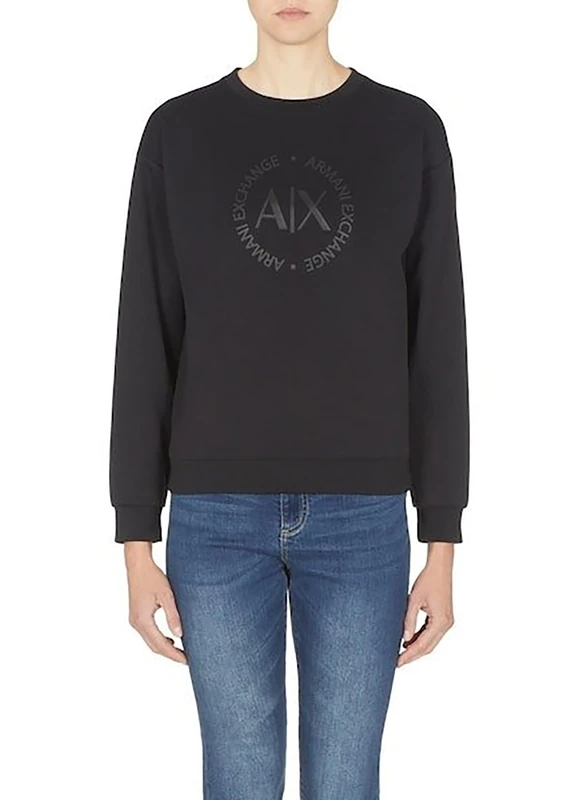 Armani Exchange Circle Logo Pullover Sweatshirt Sweater sweater,