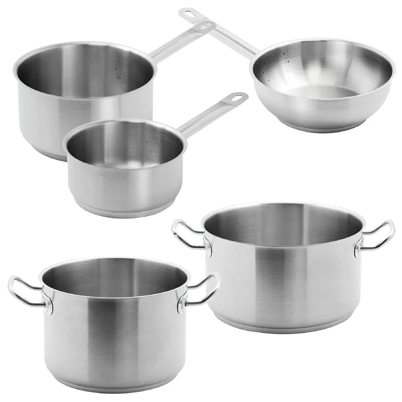 Vogue Casserole, Stew and Sauté Pan Set (Pack of 5)