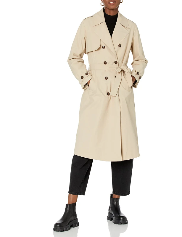 The Drop Women's Noa Trench Coat, Hummus, S