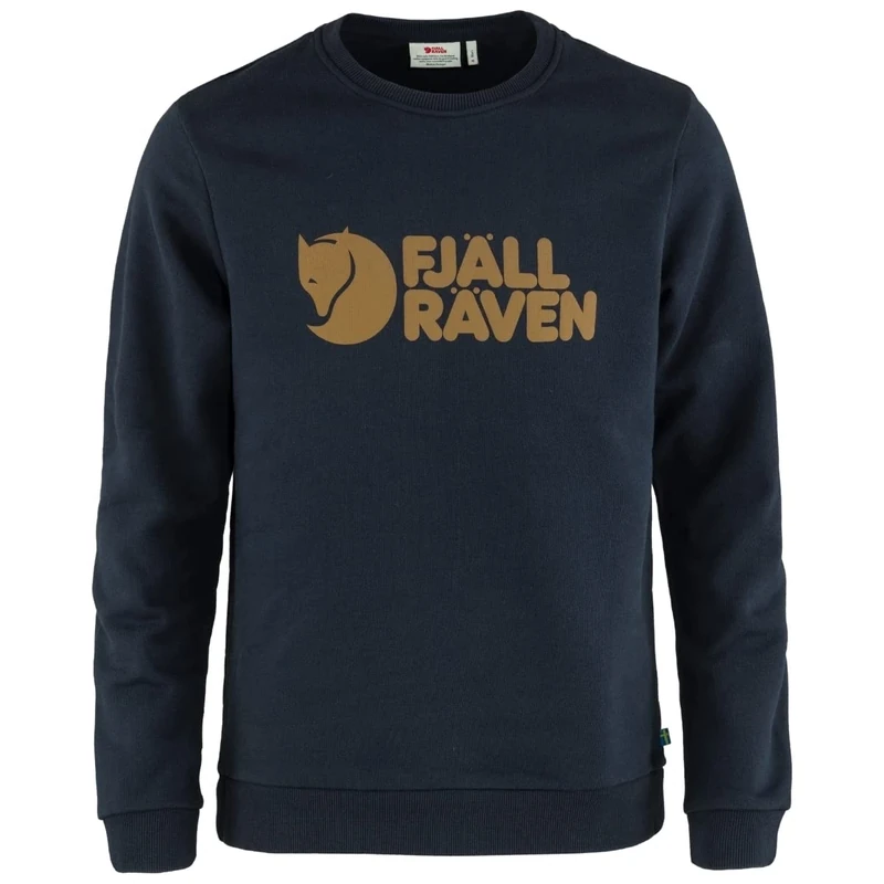 Fjallraven F84142-555 Fjällräven Logo Sweater, Men, Dark Navy, XXL