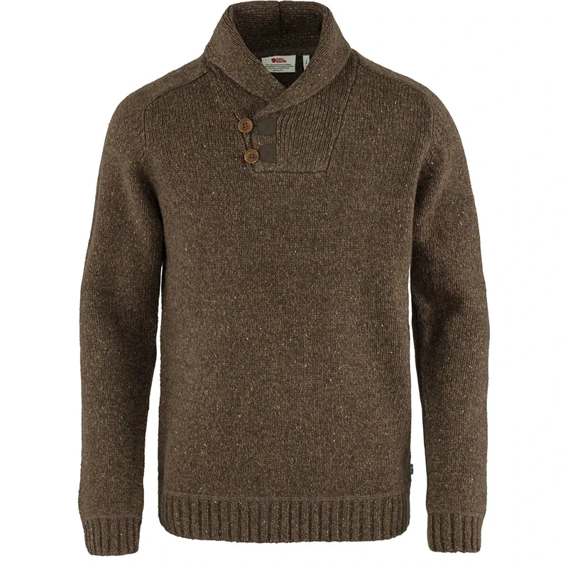 Fjallraven F81346-289 Lada Sweater, Men, Bogwood Brown, S
