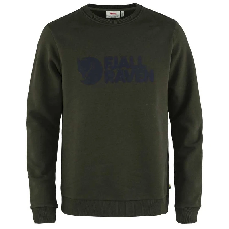 Fjallraven F84142-662 Fjällräven Logo Sweater, Men, Deep Forest, XL