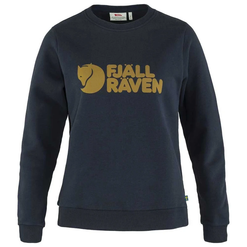 Fjallraven F84143-555 Logo Sweater, Women, Dark Navy, M