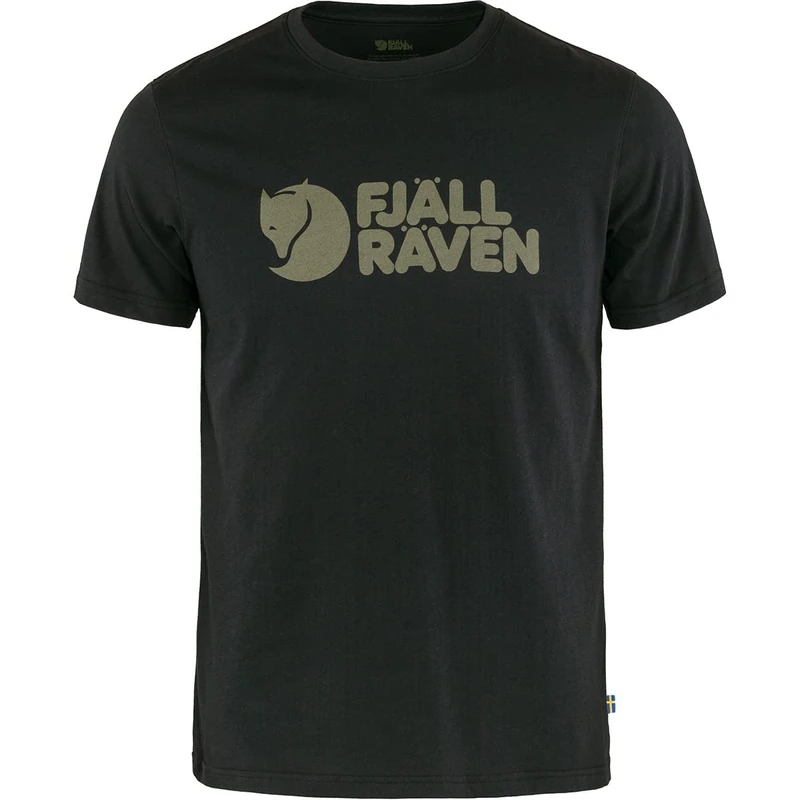 Fjallraven Men's Fjällräven Logo T Shirt, Black, XXL UK