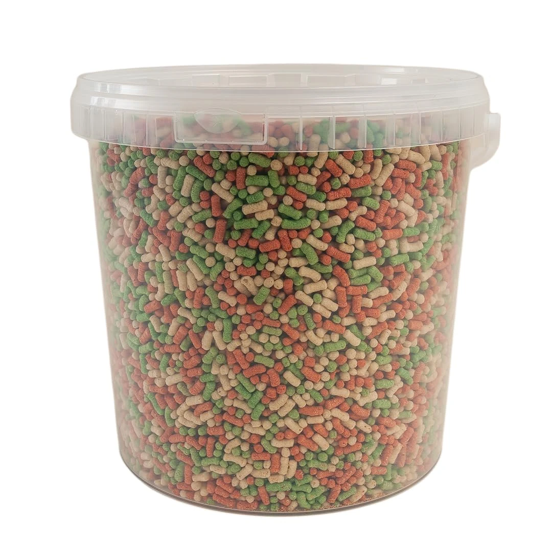 Walters Variety Super Mix (10L Tub) | Pond Fish Food for Goldfish, Koi and all Cold Water Pond Fish | Floating Fish Food Pond Pellets and Sticks in Stay Fresh EasyTubs