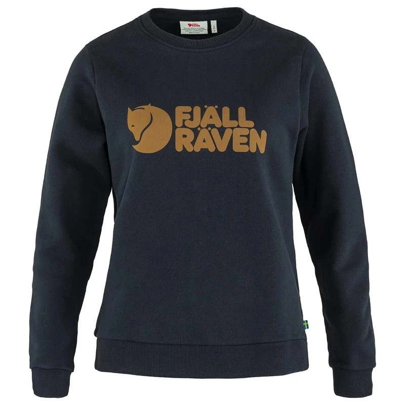 Fjällräven F84143-555 Fjällräven Logo Sweater, Women, Dark Navy, XL - Image 1