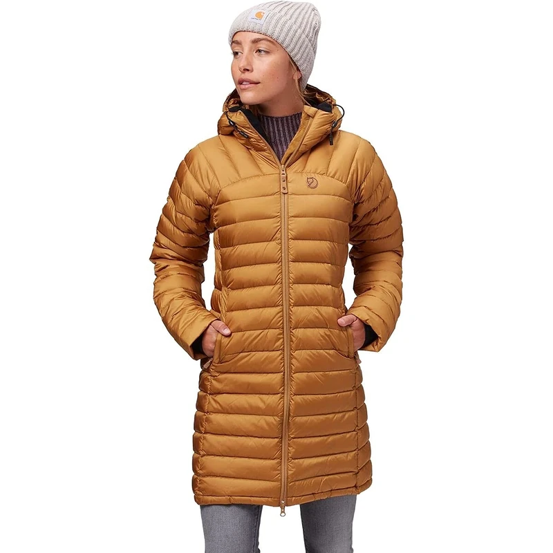 Fjallraven F80766-232 Snow Flake Parka Jacket, Women, Buckwheat Brown, XL