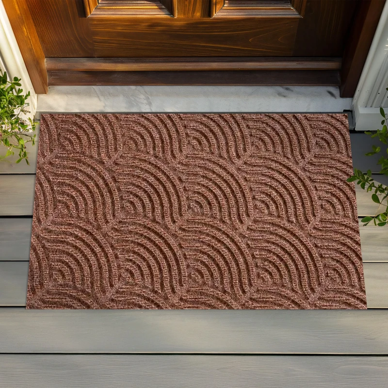 Dune Waves Taupe 60 x 90 cm, inside and outside, washable