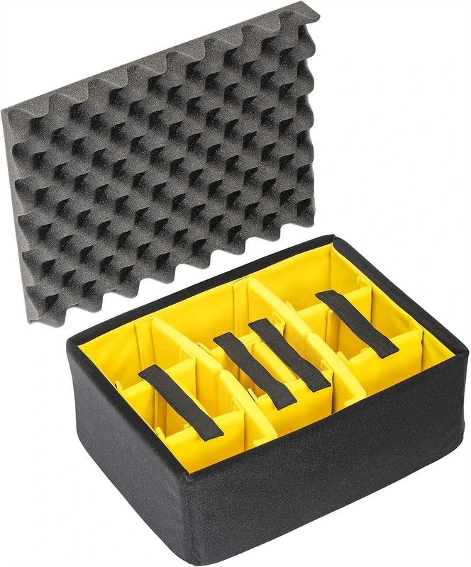 Peli 1507AIRDS Padded Divider Set, Original Air Case Accessory, Compatible Air 1507, Colour: Black