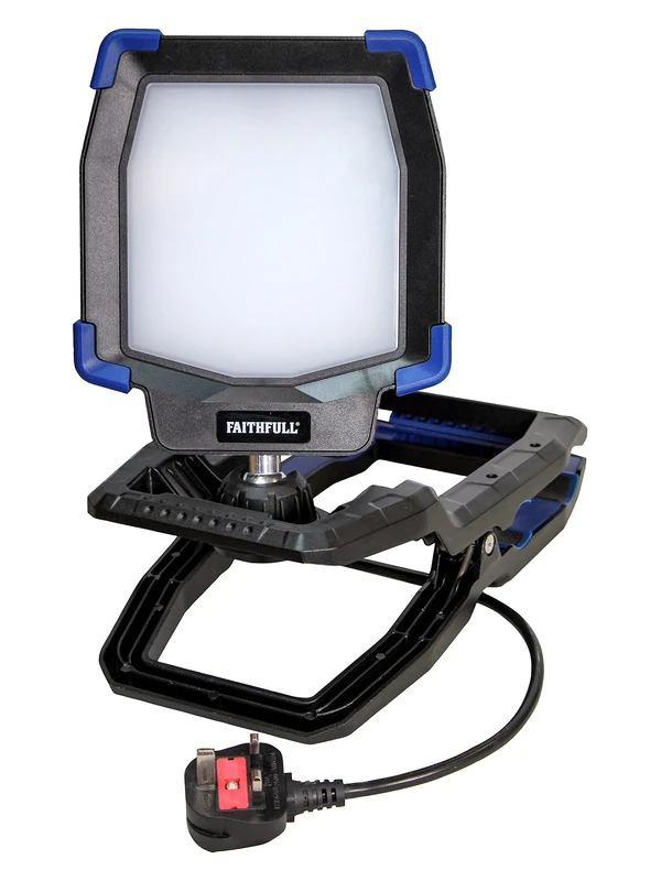 Faithfull FPPCLIP40W LED Clip Grip Work Light 40 W Mains Powered 240 V - 4000Lm