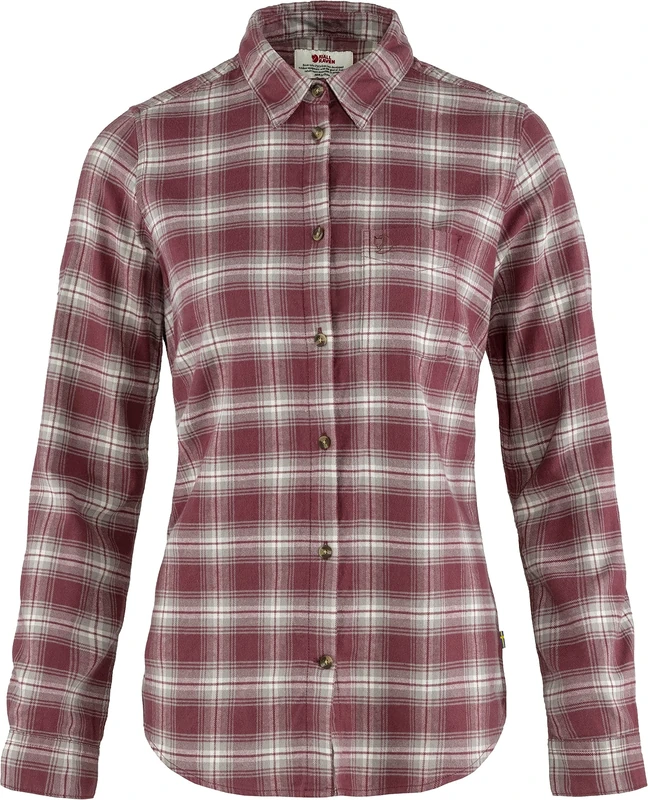 Fjällräven F89833-410-021 Övik Flannel Shirt, Women, Mesa Purple/Fog, XL