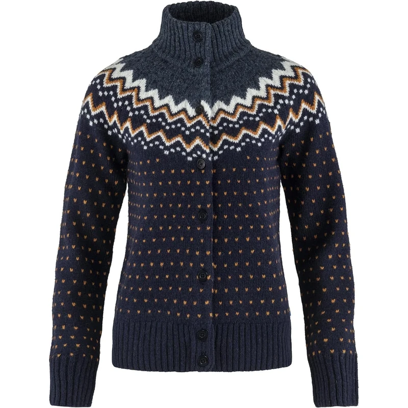 Fjällräven F84148-555 Övik Knit Cardigan, Women, Dark Navy, XS
