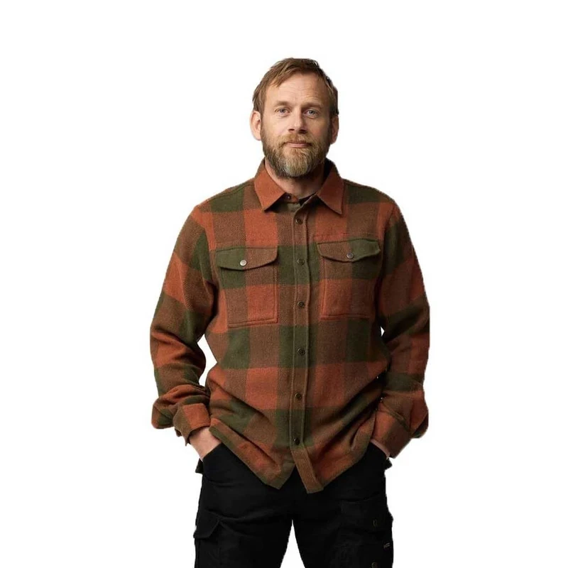 Fjällräven F90631-215-625 Canada Shirt, Men, Autumn Leaf/Laurel Green, L