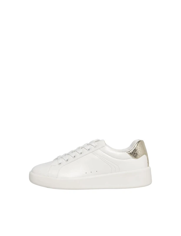 ONLY SHOES ONLSOUL-4 PU Sneaker, Sneaker, White/Detail:w. Gold,