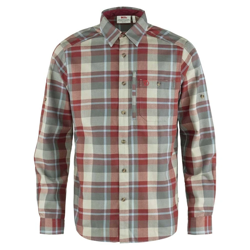 Fjällräven F81380-345-050 Fjällglim Shirt, Men, Red Oak/Basalt, XS
