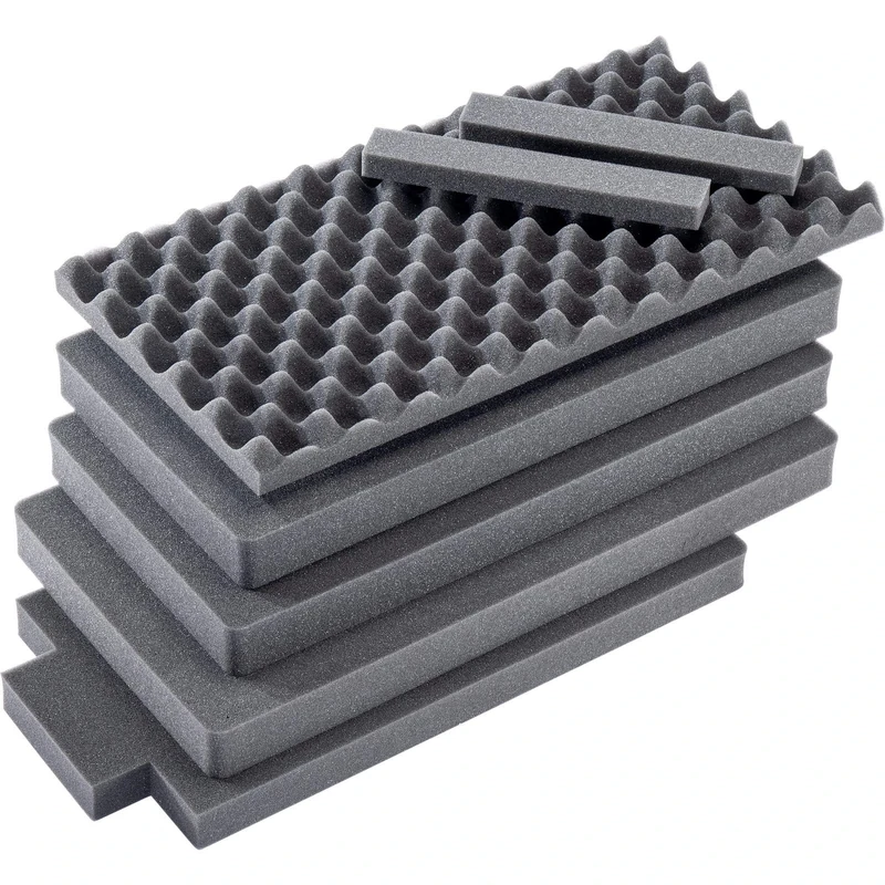 Peli 1556AirFS Replacement Foam Set, Original Air Case Accessory, Compatible Air 1556, Colour: Black