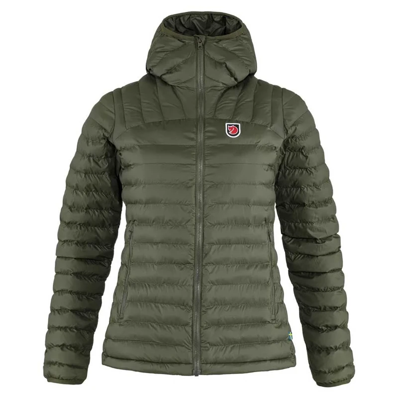 FJALLRAVEN FJÃ„LLRÃ„VEN Women's F86120 662 Expedition L tt Hooded Jacket Women Deep Forest XS, Forest, XS UK