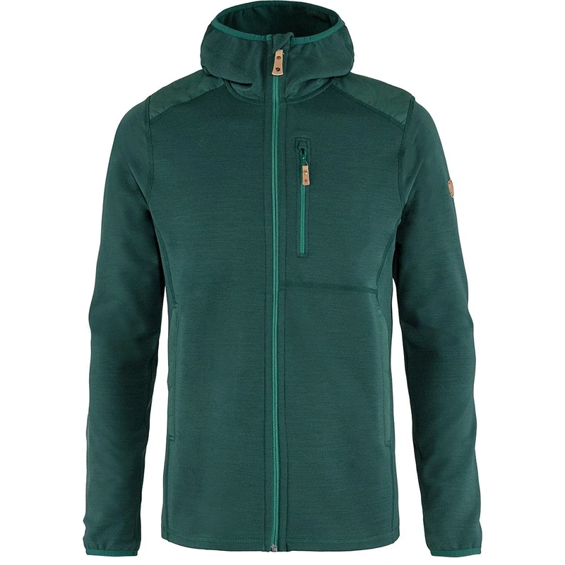 Fjällräven F81878-667 Keb Fleece Hoodie, Men, Arctic Green, M