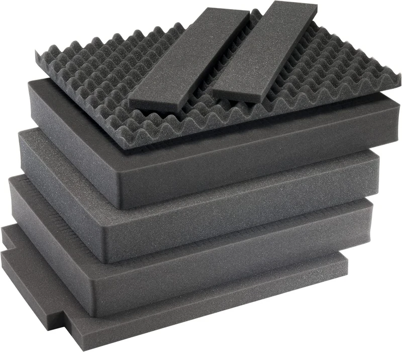 Peli 1637AirFS Replacement Foam Set, Original Air Case Accessory, Compatible Air 1637, Colour: Black
