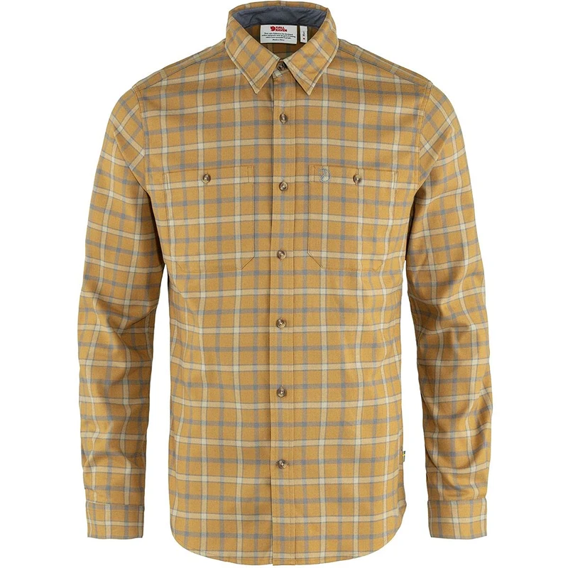Fjällräven F82995-232-020 Fjällslim Shirt LS, Men, Buckwheat Brown/Grey, M