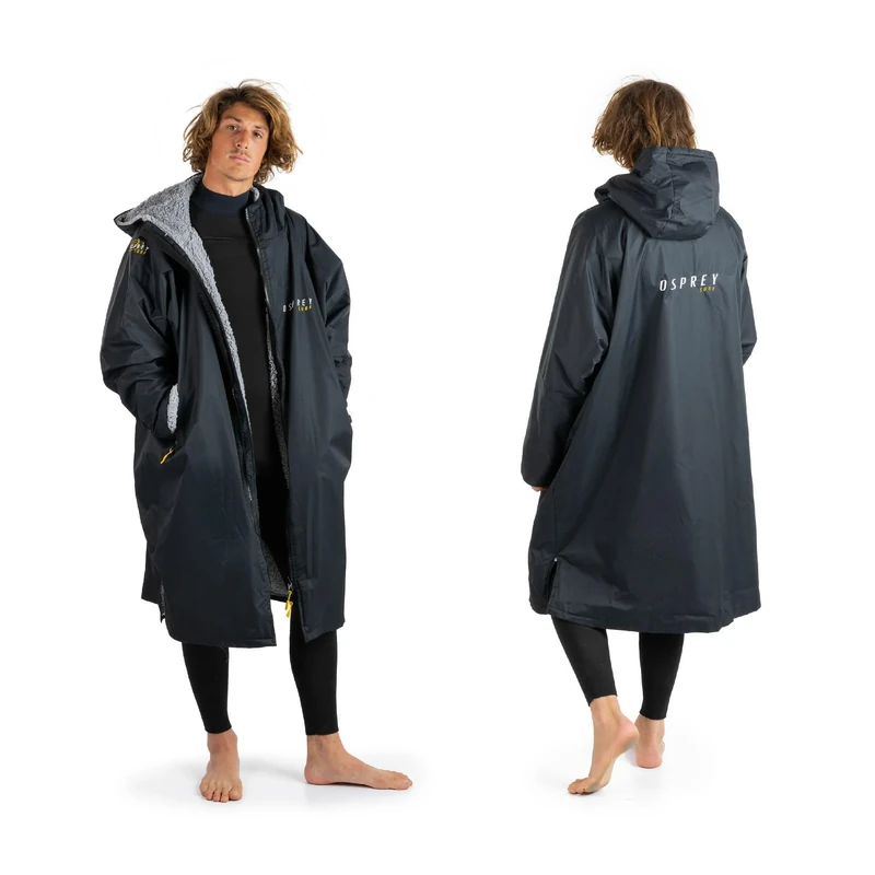 Osprey Changing Robe for Kids and Adults, Waterproof Changing Robe, Swimming and Beach, Unisex, Black