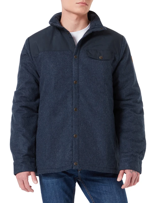 Fjällräven F81155-560 Canada Wool Padded Jacket, Men, Navy, M