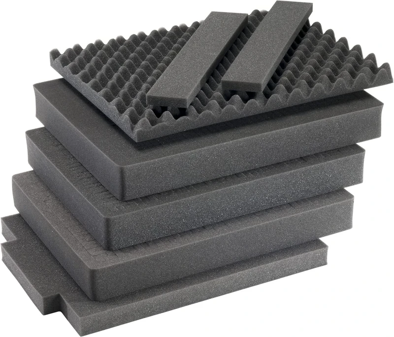 Peli 1607AirFS Replacement Foam Set, Original Air Case Accessory, Compatible Air 1607, Colour: Black