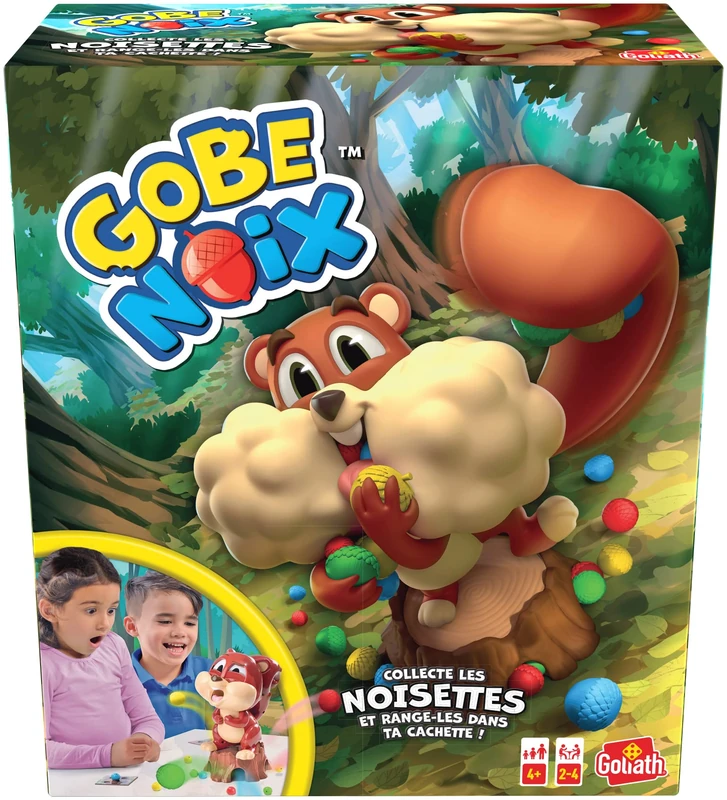Gobe Nuts - Fun Board Games for Children Ages 4+ - Help Squirrel Collect Hazelnuts - Play with Family or Friends - 2 to 4 Players - Image 1