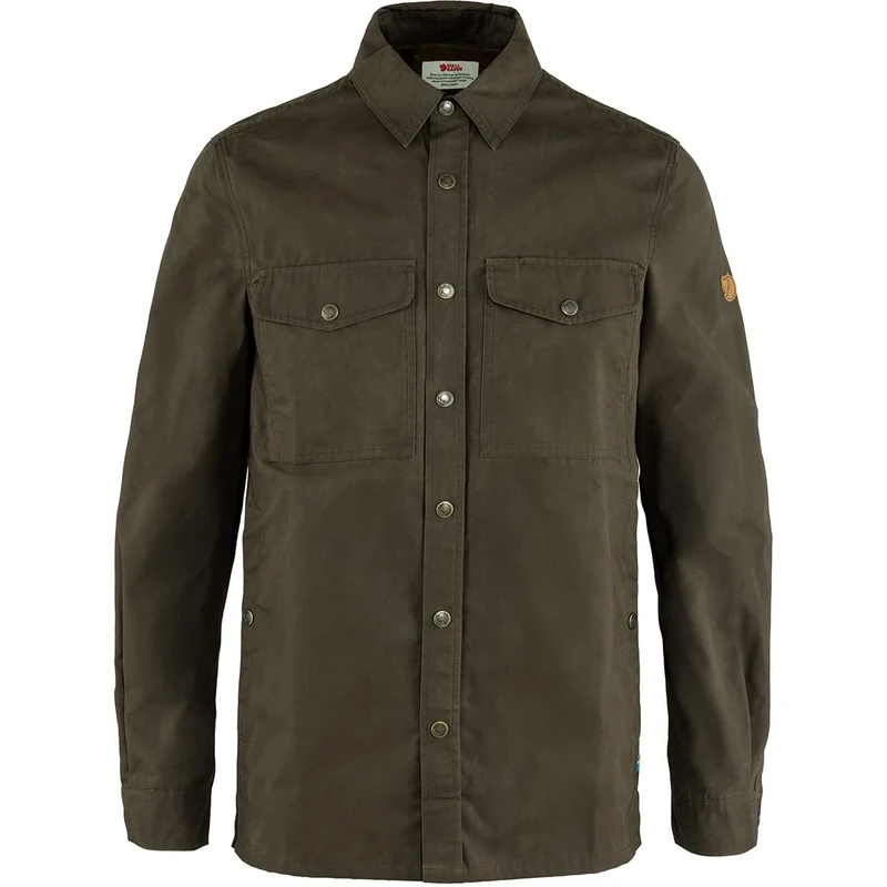 Fjällräven F90655-633 Singi Overshirt, Men, Dark Olive, XS