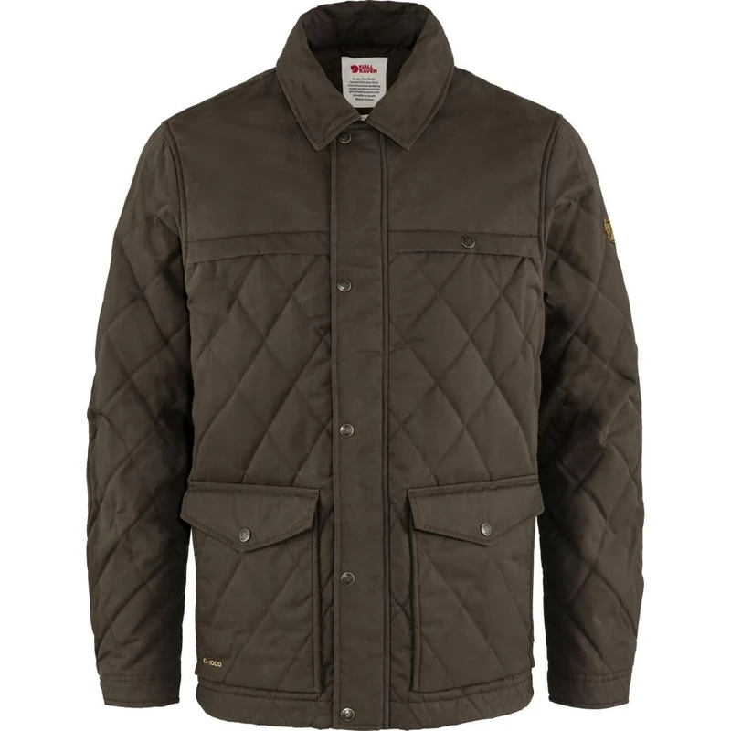 Fjällräven F84127-633 Övik Wool Padded Jacket, Men, Dark Olive, XS